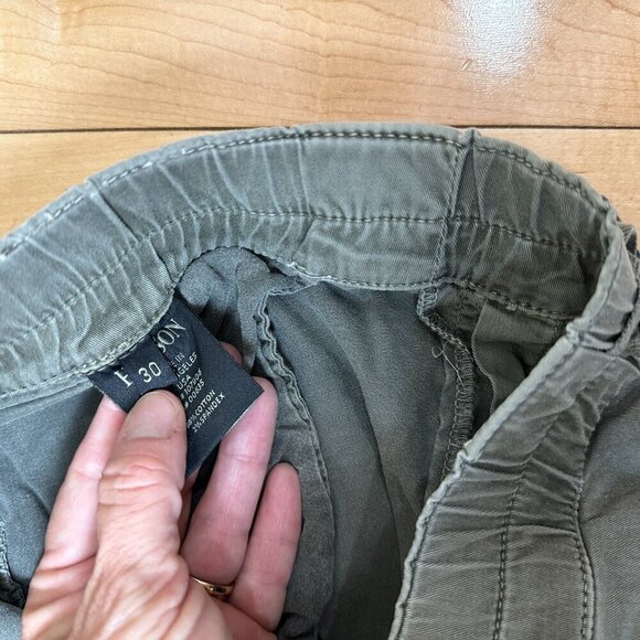HUDSON Army Green Ruched Side Pants Denim Size 30 - Picture 9 of 15
